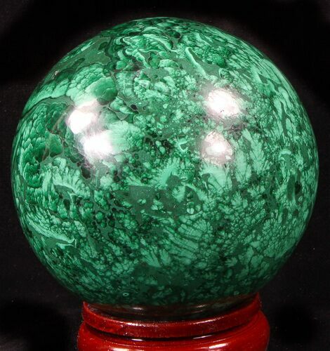 Gorgeous Polished Malachite Sphere - Congo #39407
